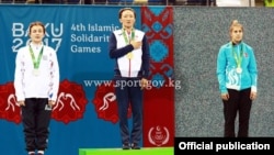 Айсулуу Тыныбекова Бакуда өткөн Ислам шериктештиги оюндарында жеңүүчү болду. 21-май, 2017-жыл.