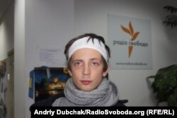 Павел Пєньонжек після побиття беркутом, 1 грудня 2013 року