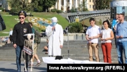 İlmi Ümerovke destek aktsiyası, Kyiv, 2016 senesi avgust 26 künü