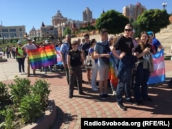 Учасники «Маршу рівності» у Києві, 8 червня 2015 року