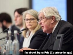 Лорд Джоплінг доповідає про «Протидію гібридним загрозам Росії» 18 листопада 2018 року на засіданні комітету ПА НАТО у Галіфаксі