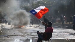 شیلی؛ صحنه‌ای از اعتراضات به نظام اقتصادی کشور