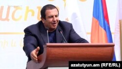 Armenia - Gagik Tsarukian holds a campaign rally in Kapan, 21 March 2017