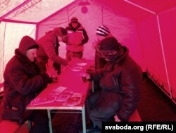 У намёце «Чырвонага крыжа»