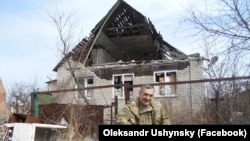 Олександр Ушинський на позиції у зоні бойових дій