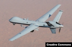Американский военный БПЛА MQ-9 Reaper ("Жнец"). Такие сейчас уничтожают в Карибском море плавсредства, предположительно принадлежащие венесуэльским наркоторговцам