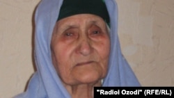 Ҳомия Латифова, сокини 90-солаи шаҳри Душанбе.