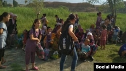 Жители села Ак-Сай. 24 июля.