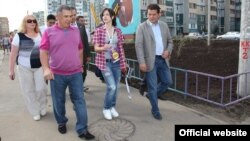 Рөстәм Миңнеханов һәм Илсур Метшин фестивальне оештыручылар белән