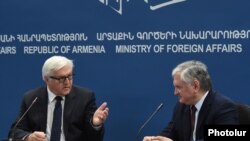 Armenia -- Armenian Foreign Minister Edward Nalbandian's and German's Foreign Minister Frank-Walter Steinmeier's joint press conference, 23Oct2014