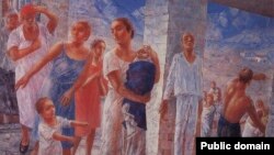 Картина Кузьмы Петрова-Водкина о крымском землетрясении 1927 года, очевидцем которого был автор