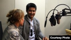 "Азаттыктын" Прага студиясында. Июнь, 2013.