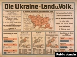 Німецька карта України 1918 року. (Щоб відкрити мапу у більшому форматі, натисніть на зображення. відкриється у новому вікні)