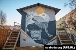 Адна з прац віцебскіх графітыстаў