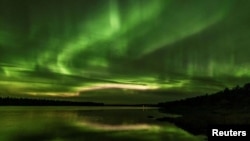 Фин жергесиндеги түндүк жарыгы. Лапландия. 2020.