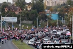 Марш вызваленьня палітвязьняў, 4 кастрычніка, Менск