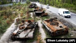 Уничтоженные под Киевом российские танки