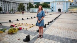 Іляна Гайдук на вшануванні загиблих в Іл-76, Київ, 14 червня 2019 року