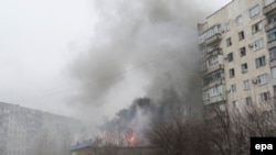 Мариуполь аткыланган учур. 24-январь, 2015-жыл.