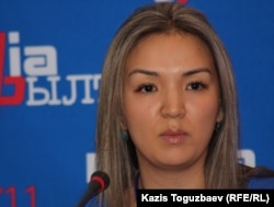 Исполнительный директор информационного агентства "Интерньюс-Казахстан" Маржан Ельшибаева. Алматы, 31 октября 2011 года.