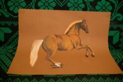 Конь, якога Натальля малюе цяпер