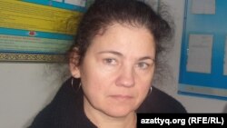 Правозащитник из города Павлодара Елена Семёнова.