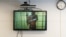 Russian opposition leader Aleksei Navalny is seen on a video link during a court hearing in Moscow in June 2021.