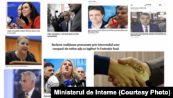 Acțiunile de dezinformare sunt realizate într-o manieră nedisimulată, ieșind practic de sub pragul de detecție sub care s-au situat anterior, spune Ministerul de Interne.