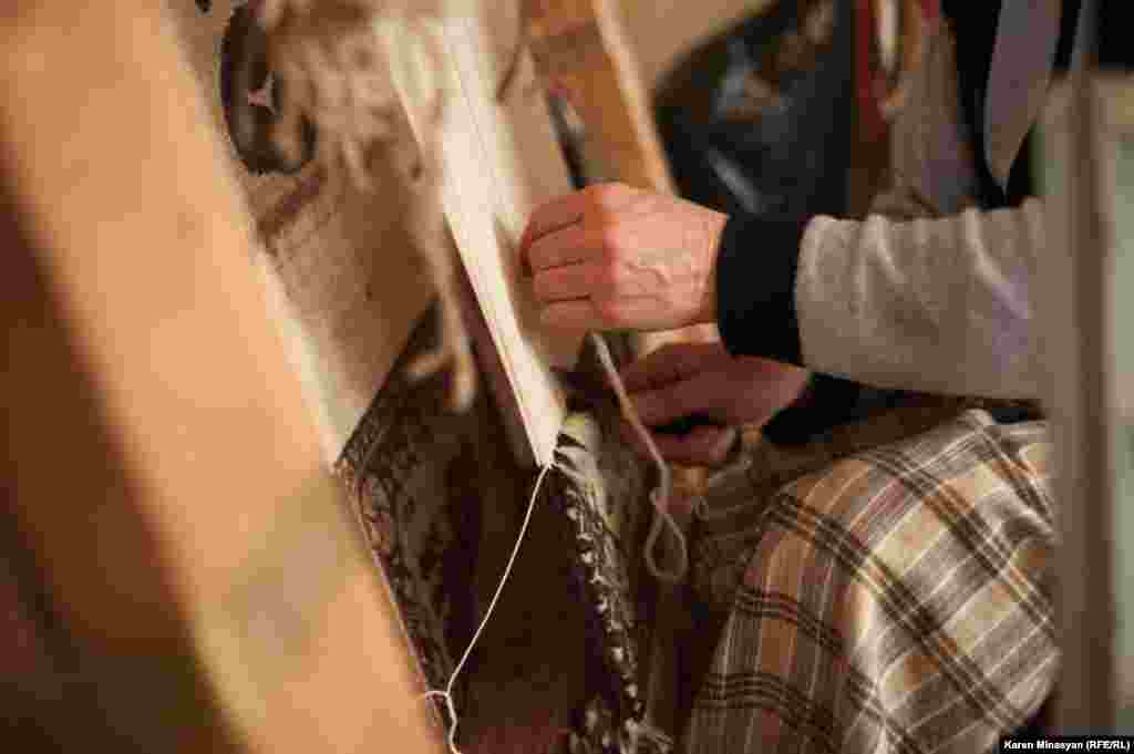 Armenia -- A carpet workshop in Armenia, Getik village, Gegharkuniq region, 28Mar2013
