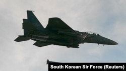 Літак F-15 ВПС Південної Кореї під час навчань, ілюстративне фото