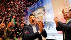 Владимир Зеленский празднует победу