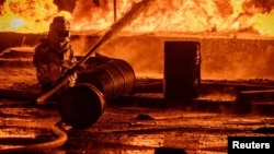 A photo issued by regional authorities on August 18 shows the aftermath of a Russian drone attack in Odesa, Ukraine