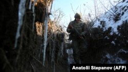 Передові позиції Збройних сил України на Донбасі. Зима 2021 року