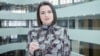 Belarusian opposition leader Svyatlana Tsikhanouskaya speaks in Vilnius on March 18.