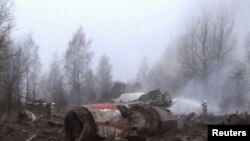 Разбившийся под Смоленском самолет президента Пальши Ту-154, 10 апреля 2010 г. 