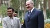 Махмуд Ахмадинеджад и Александр Лукашенко во время визита президента Беларуси в Иран. 2006 год.