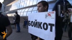 Вялікі пікет АГП ля ўнівэрсаму «Рыга»