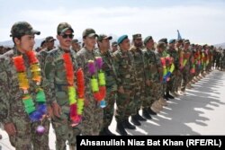 سربازان آموزش‌دیده ارتش افغانستان در پکتیا، ۲۰۲۱