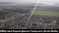 Вид на Часів Яр Донецької області після російських обстрілів, 2025 рік