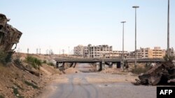 یکی از مسیرهای منتهی به شرق حلب.