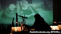 Частина експозиції Музею Голодомору в Києві