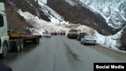 Бишкек-Ош жолундагы кар көчкү (2018-жыл). (Архивдик сүрөт)