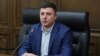 Armenia - Tigran Abrahamian, a parliament deputy from the opposition Pativ Unem bloc, at a news briefing in Yerevan, March 28, 2025.