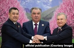 Қирғизистон, Тожикистон ва Ўзбекистон президентлари.