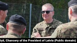 Эдгарс Рынкевічс на ўсходняй мяжы Латвіі 19 жніўня 2025 году