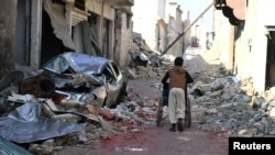 Сырыйскі горад Алепа, 4 студзеня 2017 году.