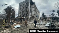 Наслідки російського удару в Ізюмі на Харківщині, архівне фото