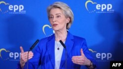 Вона заявила, що перебуває в Києві, щоб відзначити другу річницю масштабної війни, а також «відсвяткувати надзвичайну стійкість українського народу