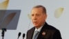 Turkish President Recep Tayyip Erdogan attends a press conference on the sidelines of the G20 summit in New Delhi on September 10.