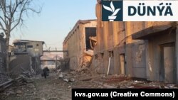 Russiýanyň Zaporižýe oblastyndaky düzediş koloniýasyna uran zarbasynyň netijeleri. 29-njy iýul.
